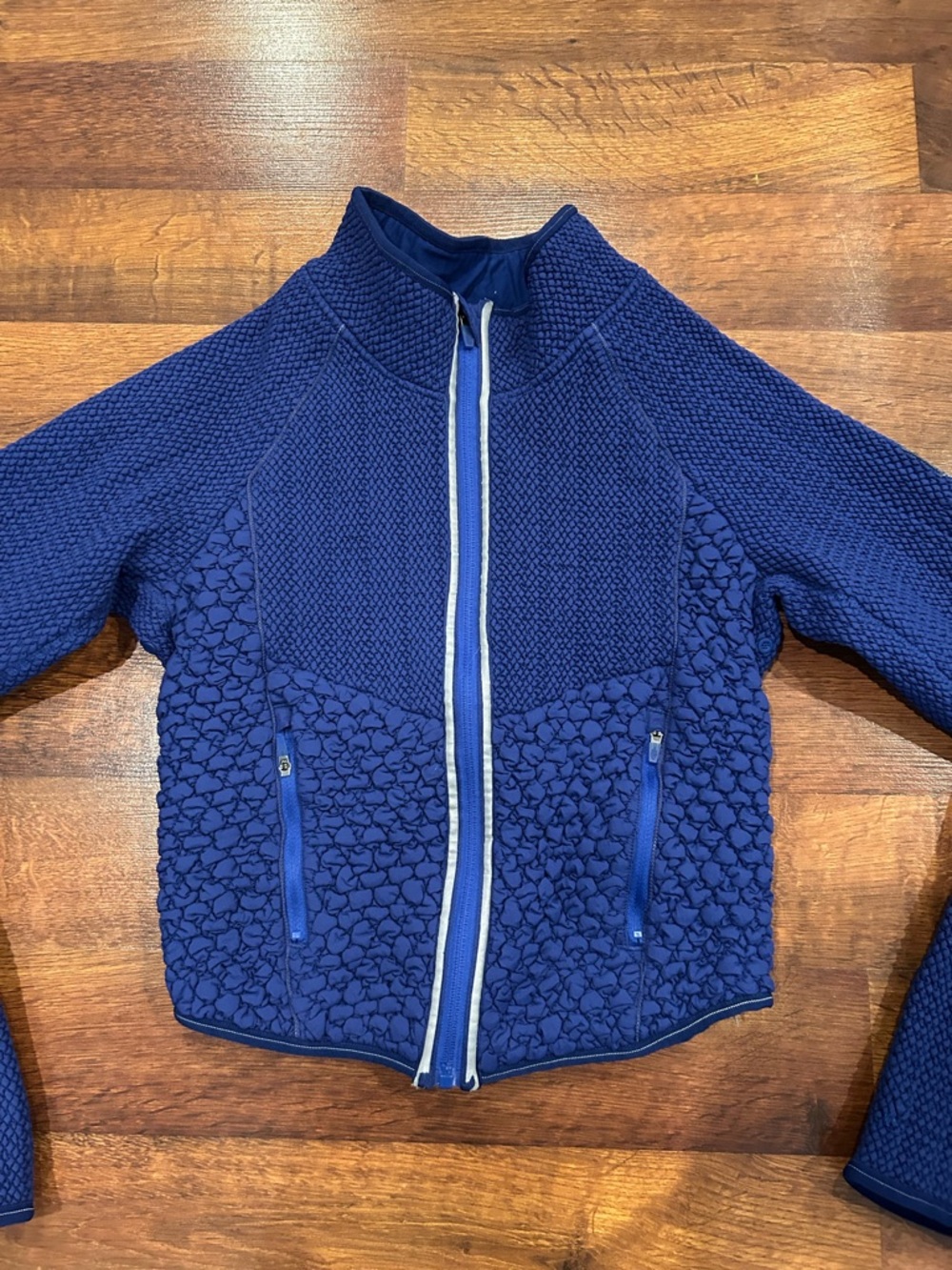 Free People Movement Smock Show Packable Run Jacket Sweat-Wicking Blue Medium